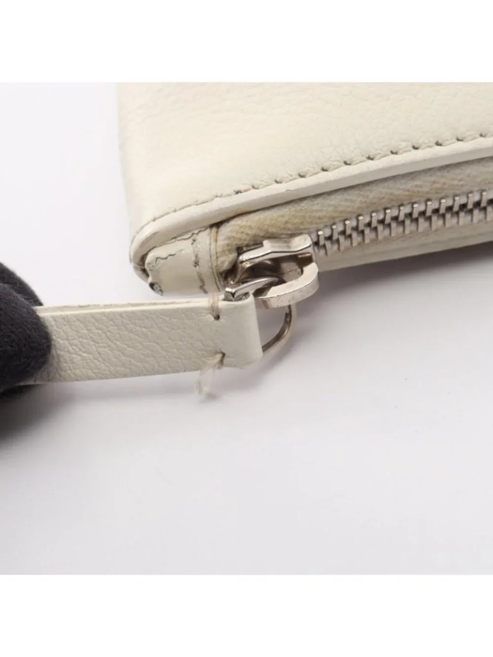 Balenciaga Clutch Everyday Pouch White Leather